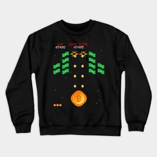 Bitcoin, Dollar, Money, Ethereum, Crypto, Finance Crewneck Sweatshirt